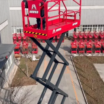 Factory Price CE 14m 250kg Self-Propelled Hydraulic Scissor Lift for Aerial Cleaning
