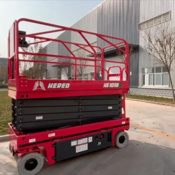 Factory Direct: 10m/12m 320kg Capacity Self-Propelled Scissor Lift for Aerial Work