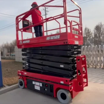 Factory Price! ZGMG 12m Single Person Electric Self-Propelled Scissor Lift with CE ISO