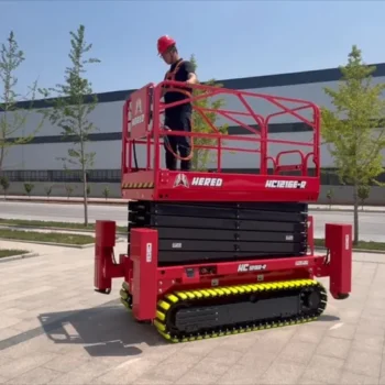 ZGMG Electric Crawler Scissor Lift - Mobile Self-Propelled Aerial Work Platform at Factory Price