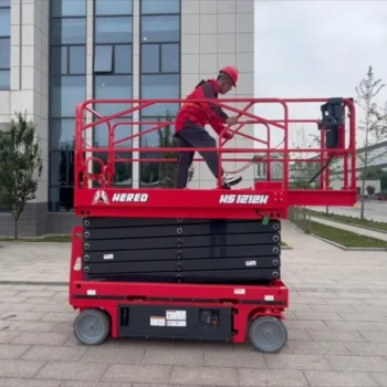 Factory Price! Outdoor 320kg Hydraulic Mobile Scissor Lift Platform Man Lift Machine